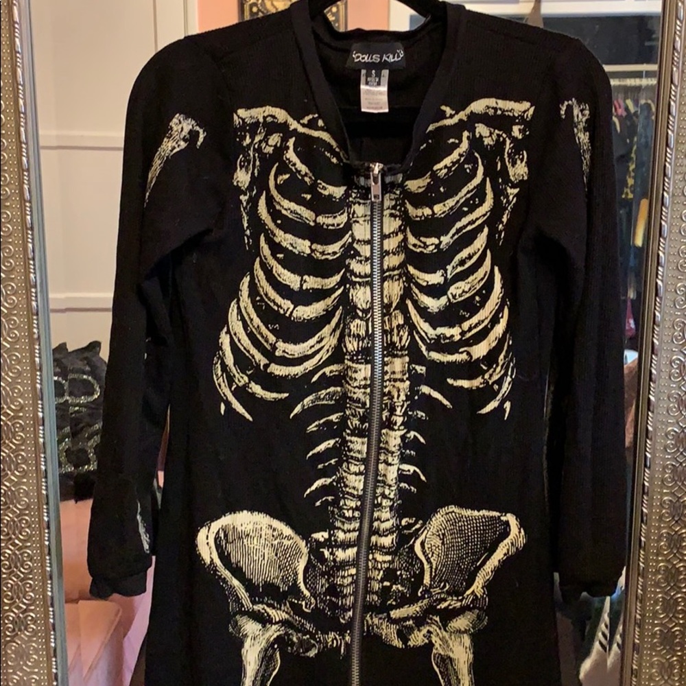 Dolls Kill Skeleton Onsie
